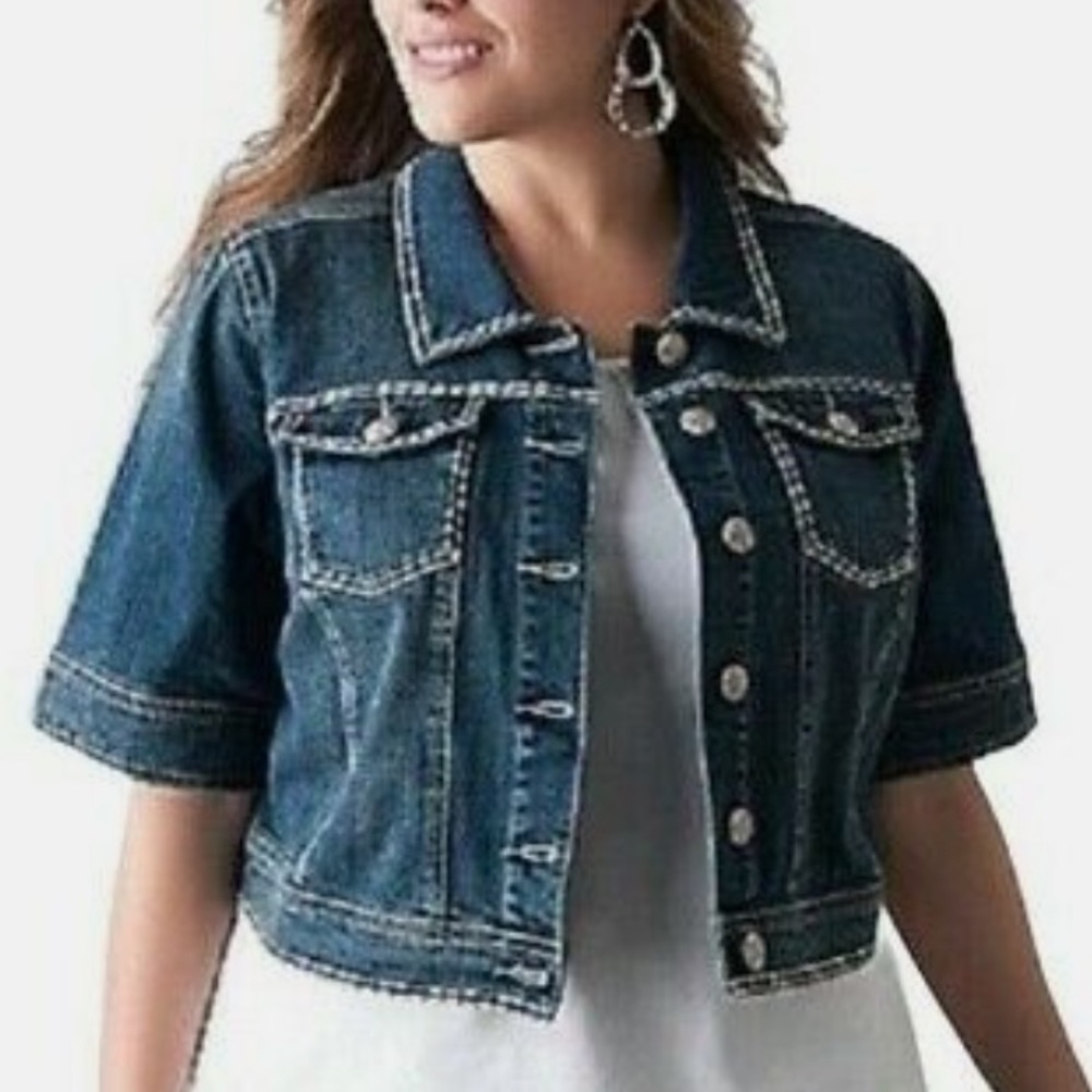 Lane Bryant Blue Jean Jacket Timeless Denim Style